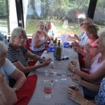 Repas sur le bateau l'Olt